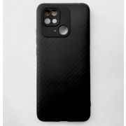 Бампер силиконовый с текстурой карбон для Redmi 10C