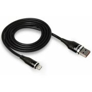 Кабель USB «WALKER» C735, (2 метра), USB-A/Lightning, прорезиненный, с металл. разъемом