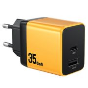 Зарядное устройство сетевое WEKOME WP-U36 GaN 35W (USB-A/USB-C)